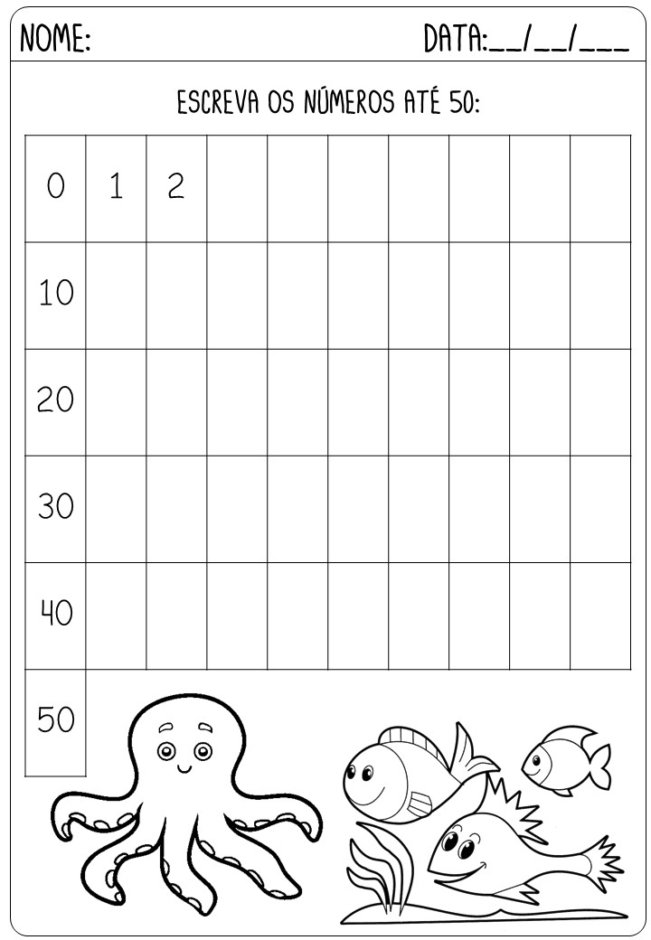 ATIVIDADES DE MATEMÁTICA PARA O 3º ANO