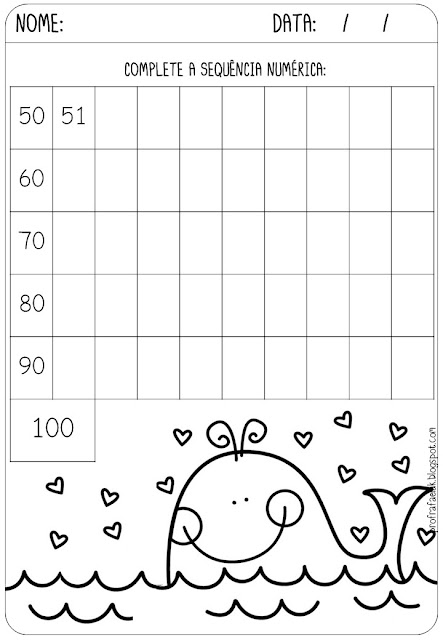 Atividades de Matemática 1º ano: adição, sequência numérica