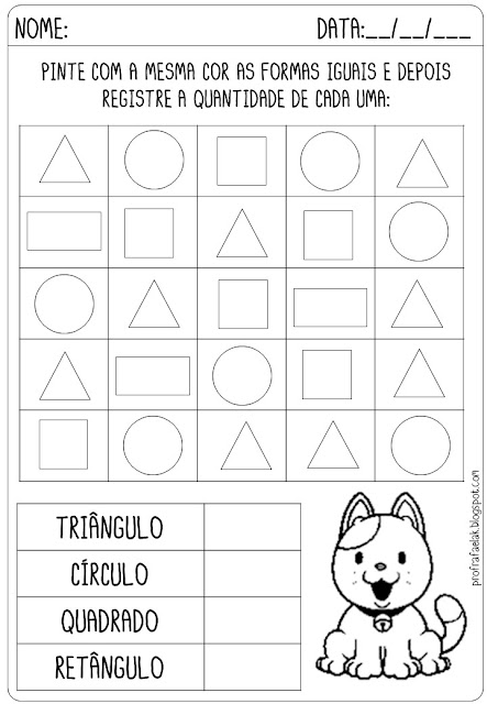 Lista De Atividades De Matemática Para Imprimir %