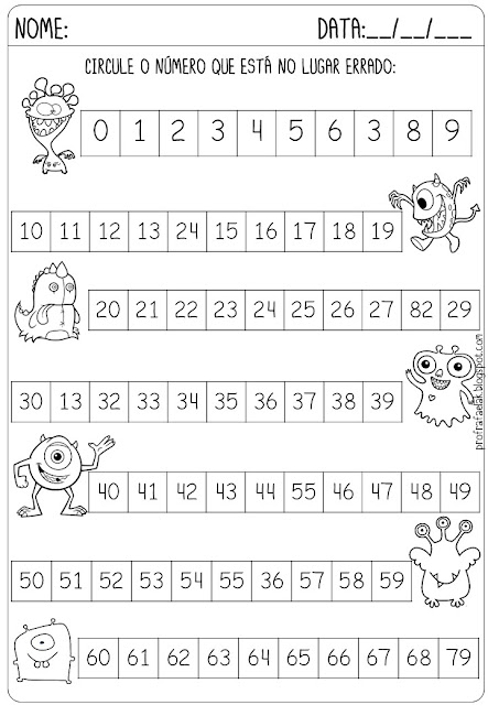 Atividades de Matemática 1º Ano