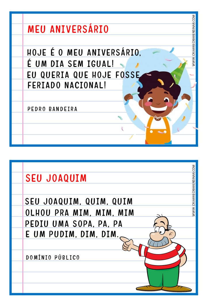 Arquivos pequenos textos - Mundo da Alfabetização