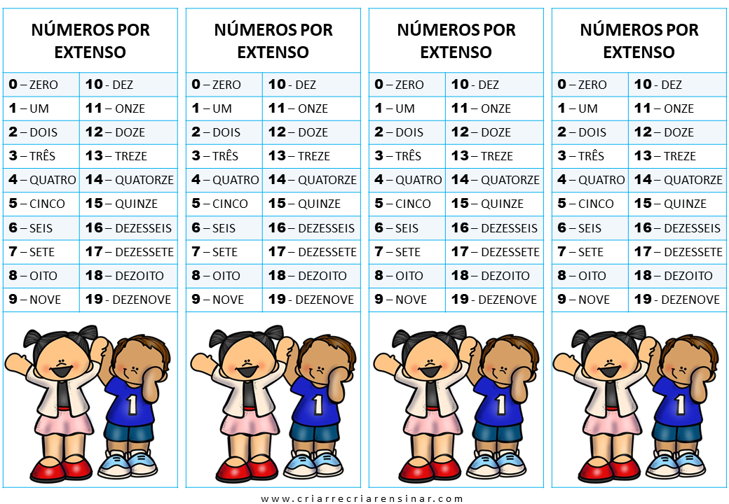 N MEROS POR EXTENSO FICHA INDIVIDUAL Criar Recriar Ensinar